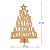 Árbol Navidad Decoración 27cm Fibrofácil Para Pintar - comprar online