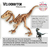 Dinosaurio P/armar 3d En Fibro Fácil Velociraptor - comprar online