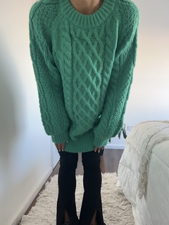 Sweater Rebeca verde - Amatai