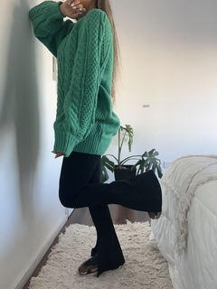 Sweater Rebeca verde - Amatai