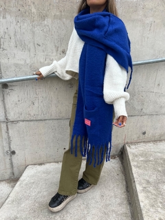 Bufanda Isabella azul - tienda online