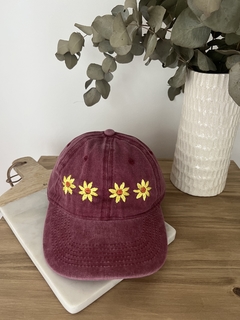 Gorra Margarita bordo