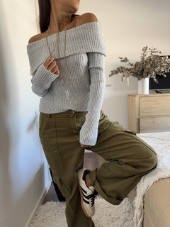 Sweater Carolina gris - tienda online
