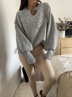 Sweater Marga gris - tienda online