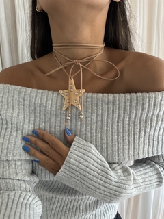 Collar Estrella beige - tienda online