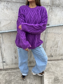 Sweater Lupe violeta - tienda online