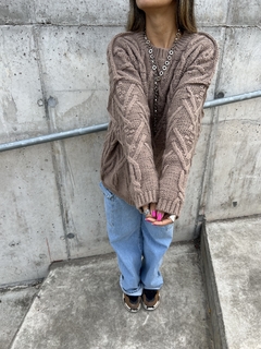 Sweater Lupe visón - Amatai