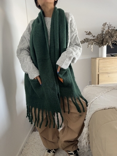 Bufanda Isabella verde inglés - comprar online