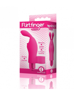 The 9's Flirt Bunny Finger Vibrator - Pink