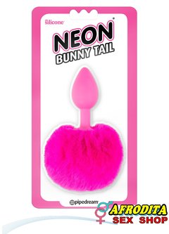 NEON BUNNY TAIL PINK