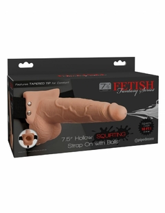FETISH FANTASY SERIES 7" SQUIRTING HOLLOW STRAP-ON ARNES