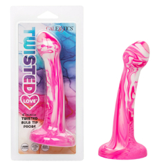 DILDO TWISTED LOVE RIBBED BULB CABEZON 15 CM