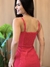 Vestido Midi Viena - Vermelho - comprar online