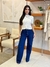 Calça jeans Pantalona Azul na internet