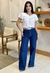Calça jeans Pantalona Azul - loja online
