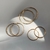 AROS BASIC GOLD HOOPS (x2)