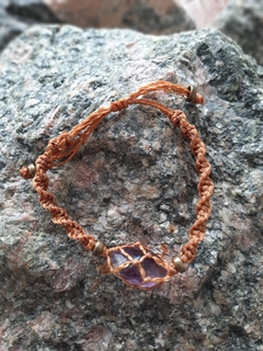 Pulseira Macrame Ametista