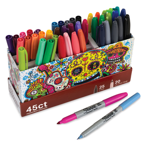 Organizador de escritorio con 45 marcadores Sharpie