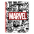 Cuaderno universitario Mooving rayado Marvel - Blanco y negro