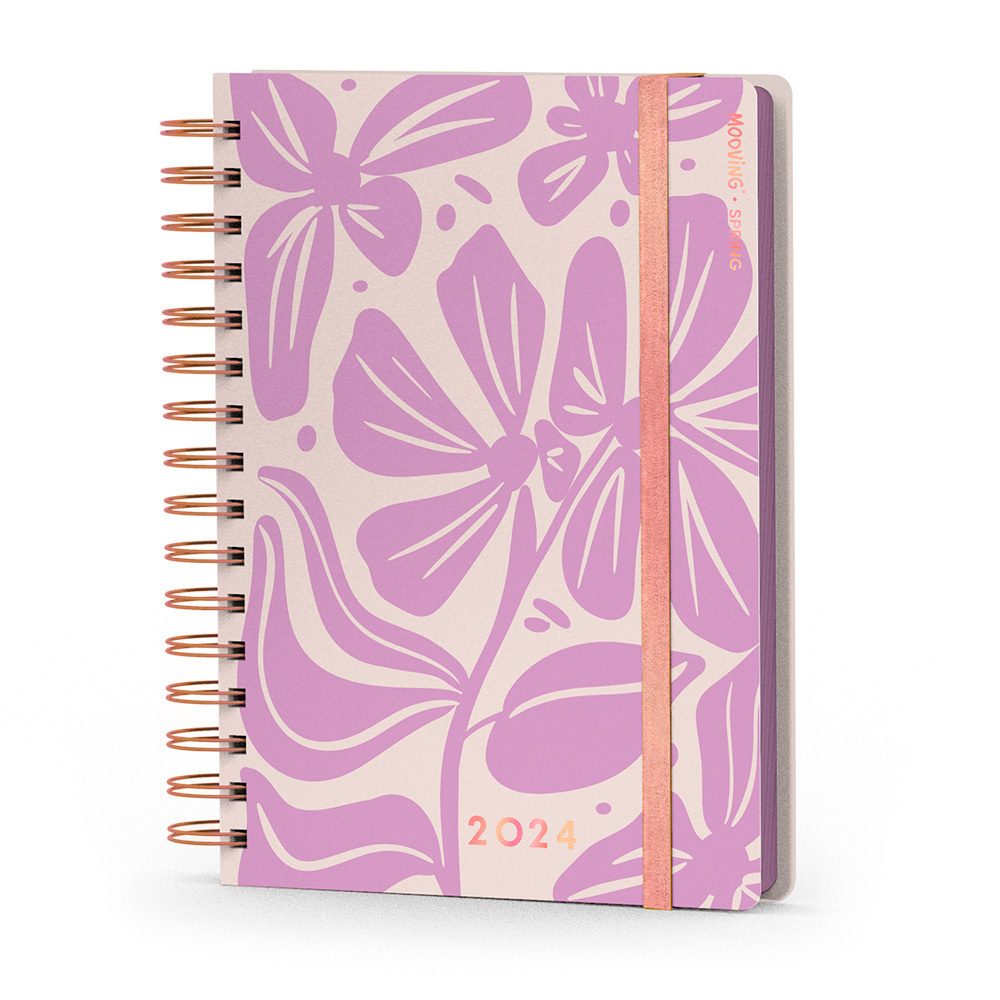 Agenda 2024 Mooving 10x15 diaria - Spring - Woopy