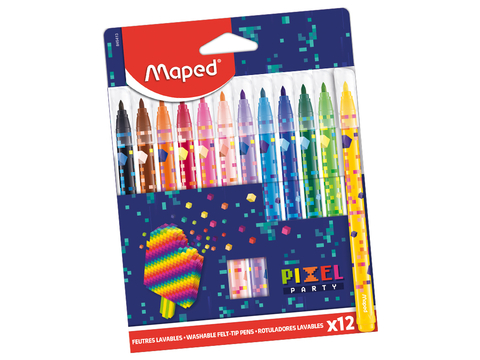 Marcadores De Colores Maped - Pixel Party x12