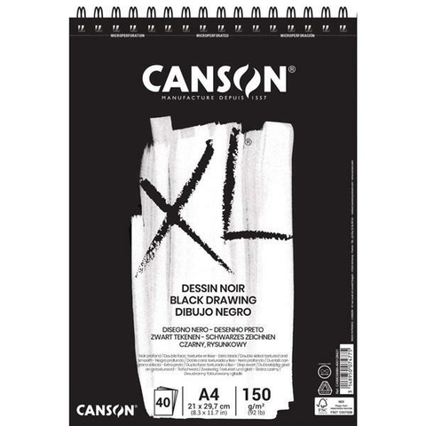 Block Canson XL Noir A4