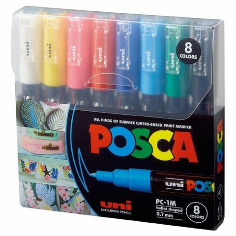 Marcadores Posca 1-M pack x8