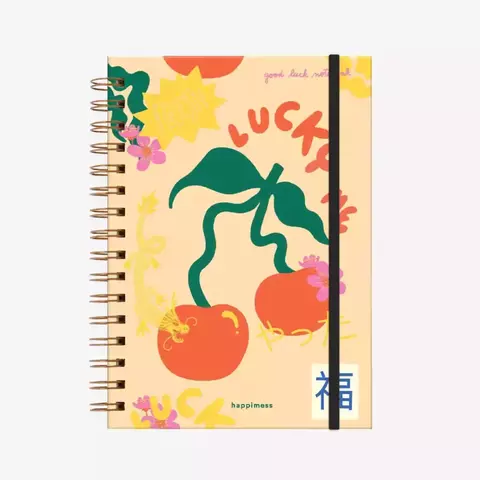 Cuaderno A5 Anillado Liso Con Hojas Removibles Monoblock - Lucky Me