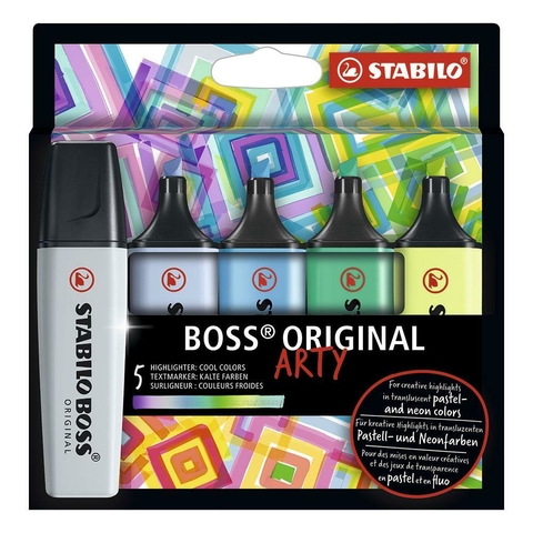 Set 4 Subrayadores Boss Original Pastel Ju Schnee –