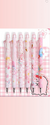 Lapiceras borrables por unidad tematica rosa Kawaii