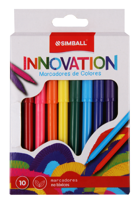 Marcadores de colores Simball Innovation x10
