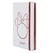 ULTIMA OPORTUNIDAD - Cuaderno Mooving A5 tapa dura - Minnie Mouse (rojo y blanco)