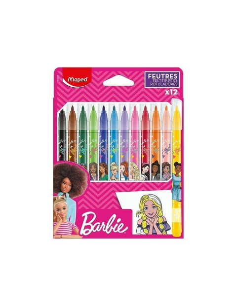 Marcadores De Colores Maped - Barbie x12