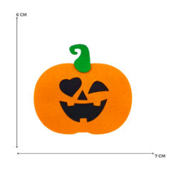 Recorte de Feltro Abóboras Halloween 6cm - Pedaço de Mimo | Apliques e Recortes de Feltro | Moldes Cortados a Laser
