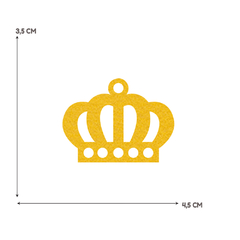Aplique de Feltro Coroas Vazadas