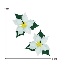 Aplique de Feltro Flores Natalinas - comprar online