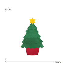 Recorte de Feltro Árvore de Natal Montessoriana - Pedaço de Mimo | Apliques e Recortes de Feltro | Moldes Cortados a Laser
