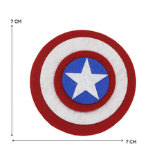 Recorte de Feltro Logotipo Capitão América