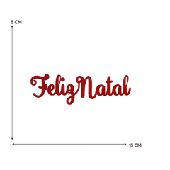 Recorte de Feltro Feliz Natal Cursivo - comprar online