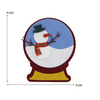 Recorte de Feltro Globo de Neve Boneco de Neve