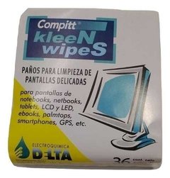 Paños De Limpieza Pantallas Delicada Pc Notebook Kleen Wipes