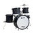 Bateria Acústica Infantil Luen Pop Kids Preta