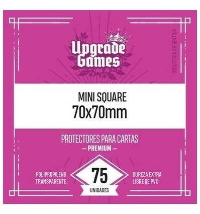 75 Fundas Protectoras P/ Cartas - Mini Square 70x70mm