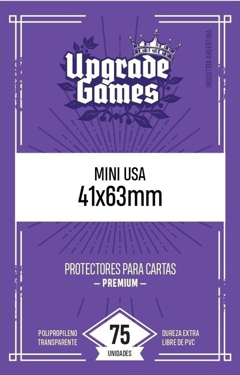 75 Fundas Protectoras P/ Cartas - Mini Usa 41x63mm  Sleeve