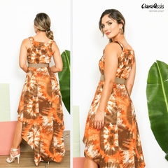 27227-VESTIDO TIE DYE ASSIMÉTRICO - comprar online