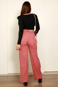 29340-CALÇA ROSA CHÁ NO VELUDO COTELÊ - Loja Clara Assis