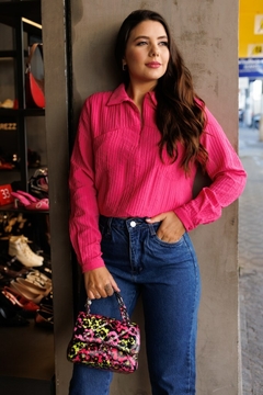 30132-BLUSA RAYON MIX PINK - loja online