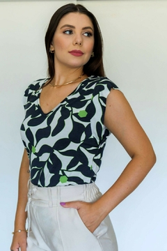 30466-BLUSA MODAL ESTAMPADA