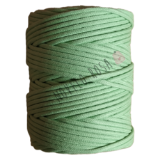Cordão de algodão colorido - 4mm - verde jade (100 metros)