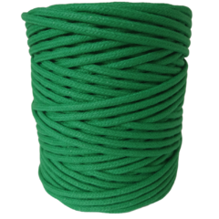Cordão de Algodão colorido - Verde Bandeira - 4mm (100 metros)